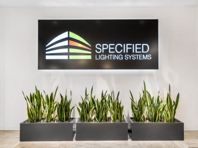 Specified Lighting Systems Showroom